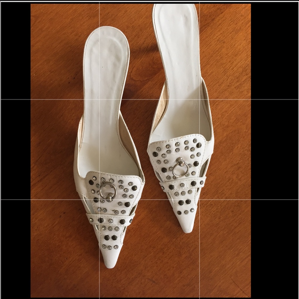 LOEWE Jewel Embellished slides on. Italy. S 6